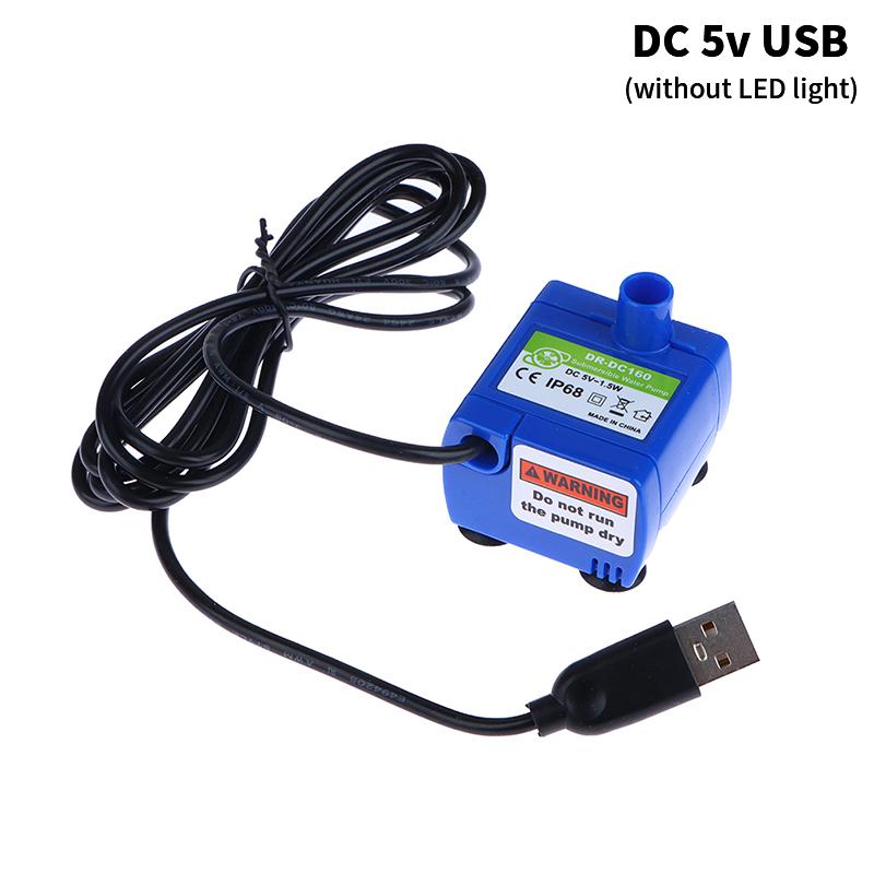 Mini DIY Geräuscharme Motorpumpe 5V DC USB Wasserpumpen Zubehör DR-DC160 für Haustier Katze Trinkbrunnen Wasserspender Haustier