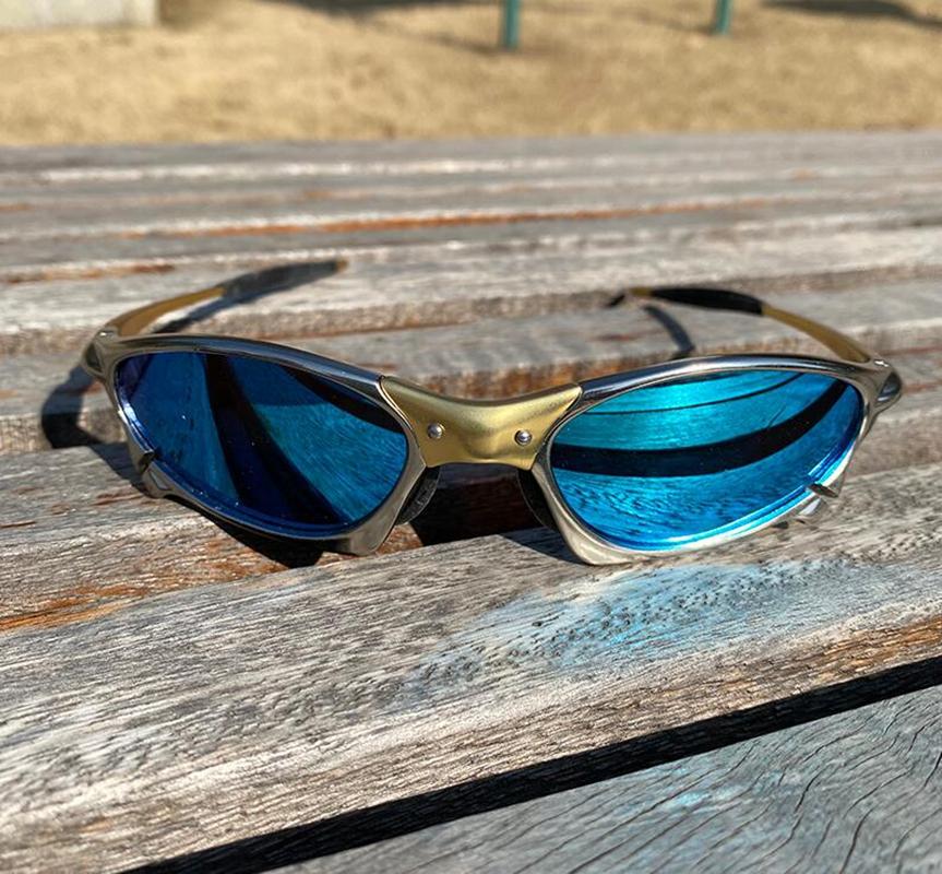 MTB Herren Sonnenbrille Für Radfahrer Brille UV400 Für Angler Sonnenbrille Legierung Fahrrad Schutzbrille Für Radfahrer Augen Brille Reitbrille H8-7 One Size