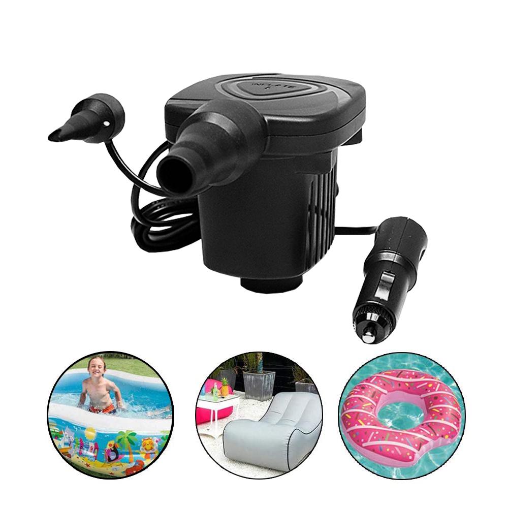 DC 12 V Tragbare Elektrische Luftpumpe Luftmatratze Boot Auto Auto Luft Aufblasbare Pumpe Für Auto Camping schwarz