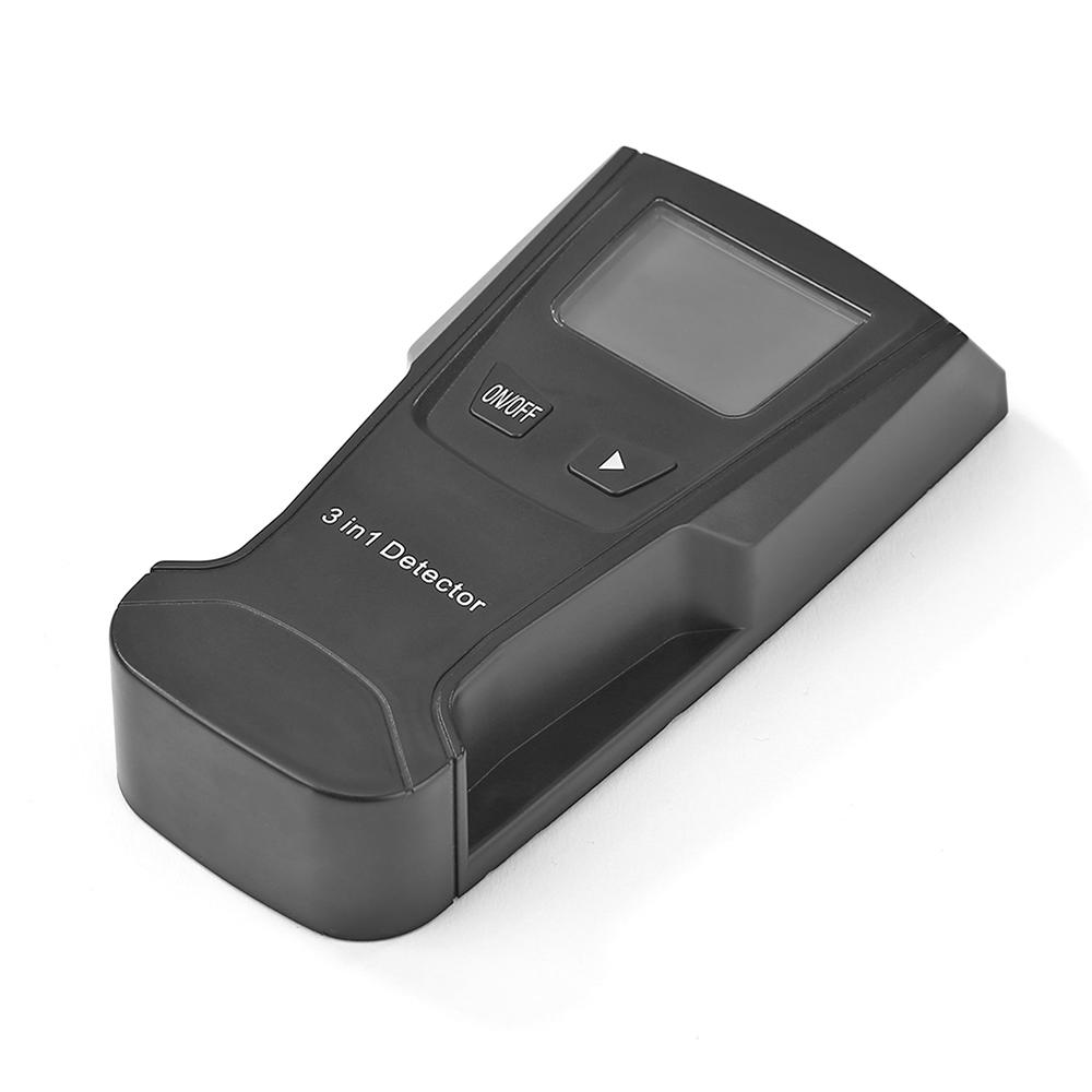 3-in-1-Metalldetektor: Finden Sie Metall- und Holzbolzen, Live-Draht-Erkennung, Wandscanner, Elektrokasten-Finder, Wanddetektor schwarz