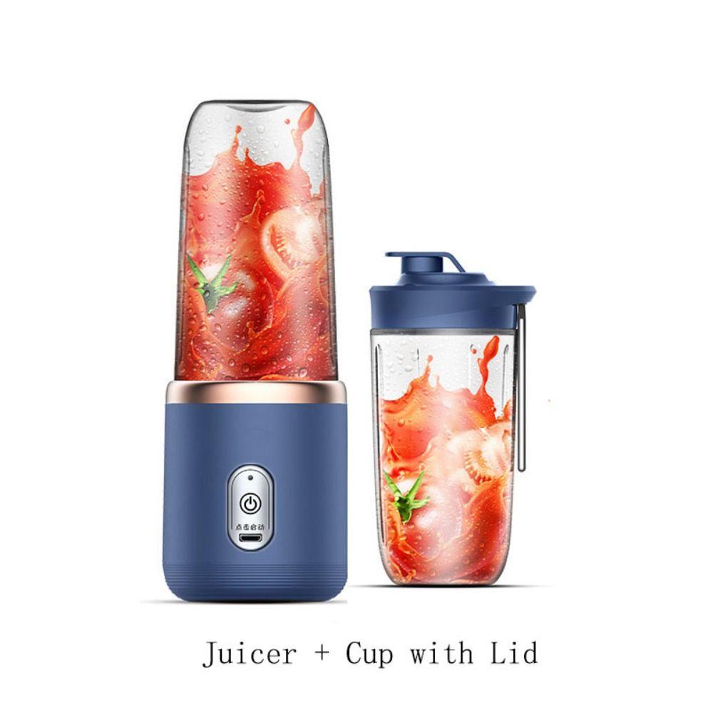 Saftpresse Elektrische Saftpresse Blau/Rosa Smoothie Mixer Mixer Fruchtsaftbecher Milchshake blue cup and lid