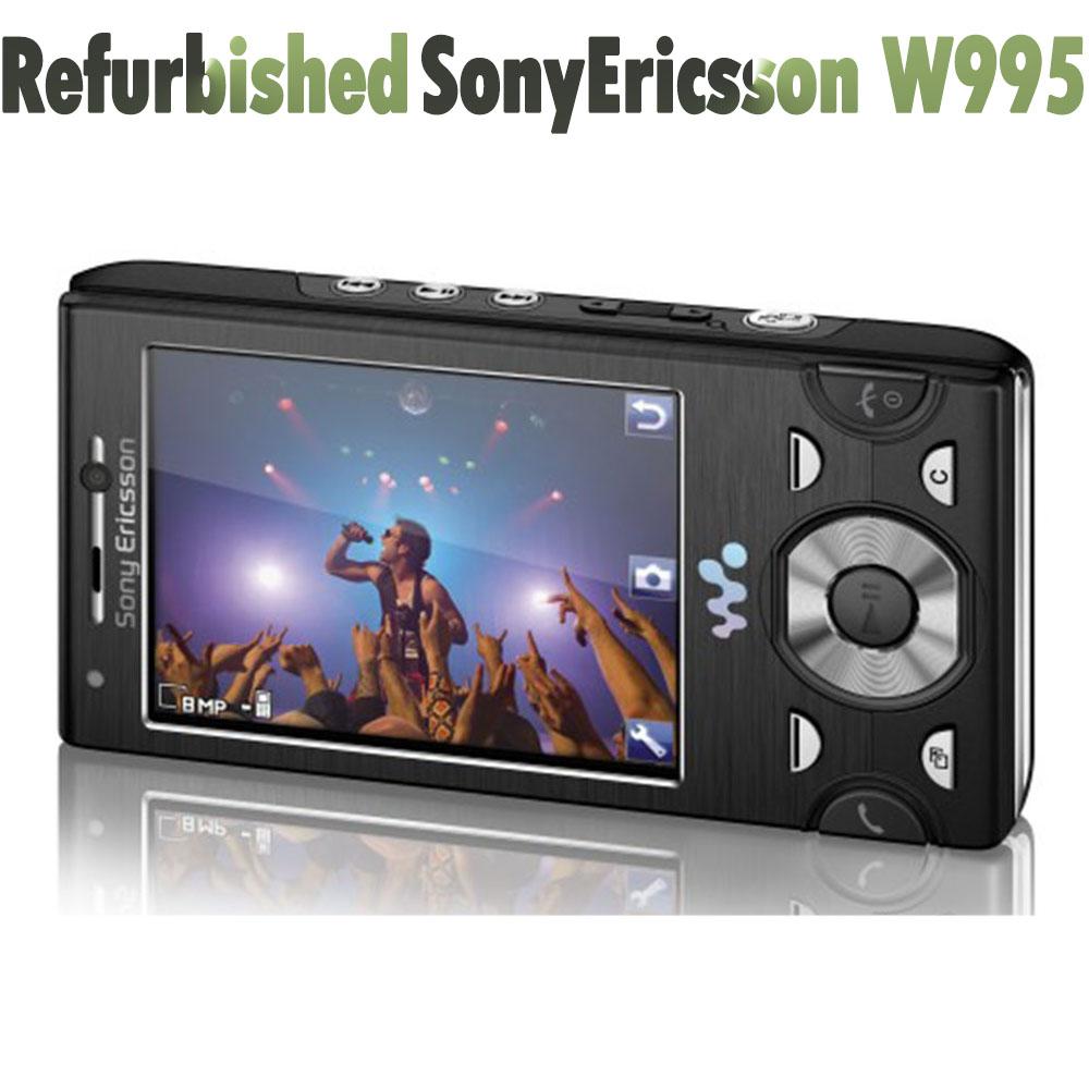95% neues generalüberholtes Sony Ericsson Original Sony Ericsson W995 GMS 3G Mobiltelefon Simplel set schwarz