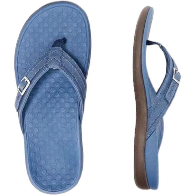 Sandalen für Damen, Flip-Flops, bequeme Sandalen für Damen mit Fußgewölbeunterstützung, Sandale für Damen 40 dunkelblaue