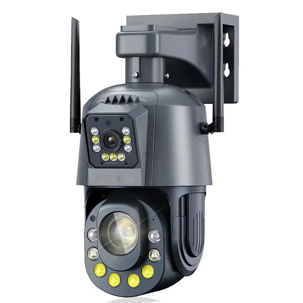 WLAN-Kamera HD 6MP PTZ 50-facher Zoom Zweiwege-Audio Farbnachtsicht Wasserdichte CCTV-Überwachungssicherheit für den Außenbereich WLAN-IP-Kamera 6MP Camera