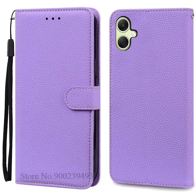 A07 Hülle Für Samsung Galaxy A07 Hülle Brieftasche Leder Klapphülle Für Samsung A07 Hülle A075F SM-A075F/DS A075B Handyhülle Fundas For Samsung A07 4G licht lila