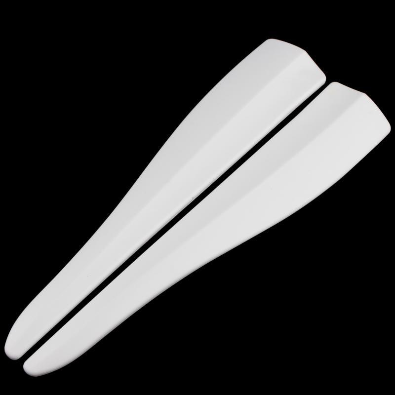 Auto-Antikollisionsaufkleber, Stoßstangen-Antikollisionsstreifen, kratzfeste, kratzfeste Aufkleber, praktisches Autozubehör 28.5cm×5cm weiß