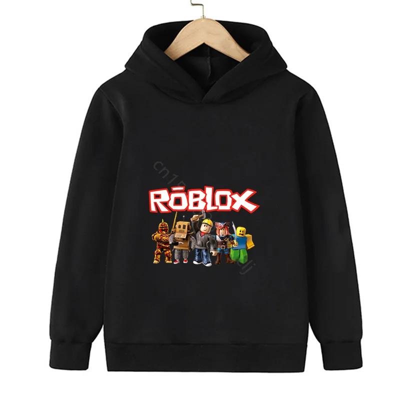 Roblox Kinderkostüm Spr Jungen Hoodie Kinderkleidung Lustige Hoodies für Teenager-Mädchen Baby Jungen Sweatshirt 150 black