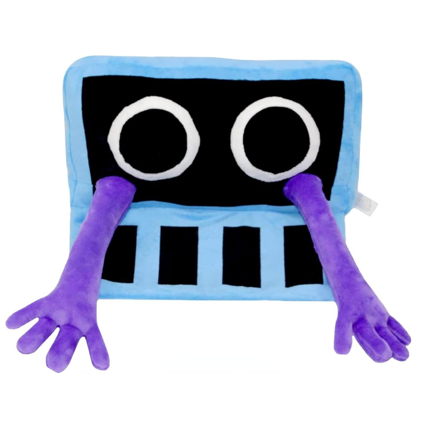 Rainbow Friends Plüschpuppe, Rainbow Friends Wiki, Horrorspiel-Plüschpuppe, Rainbow Friends Plüschpuppenspielzeug für Jungen und Mädchen und Spieleliebhaber 30*20cm violett/blau