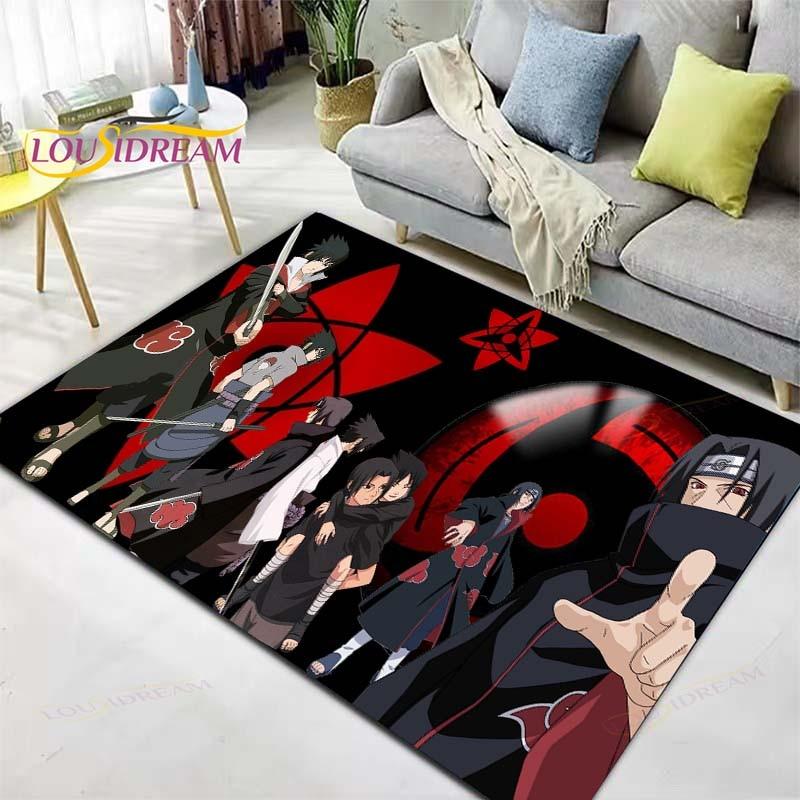 Naruto-Teppich, Anime-Teppich, Kinderteppiche, Wohnzimmer, Teetischmatten, Schlafzimmerteppich, waschbare Fußmatten, Haushaltsbereichsmatte, niedlicher Teppich 40cm x 60cm