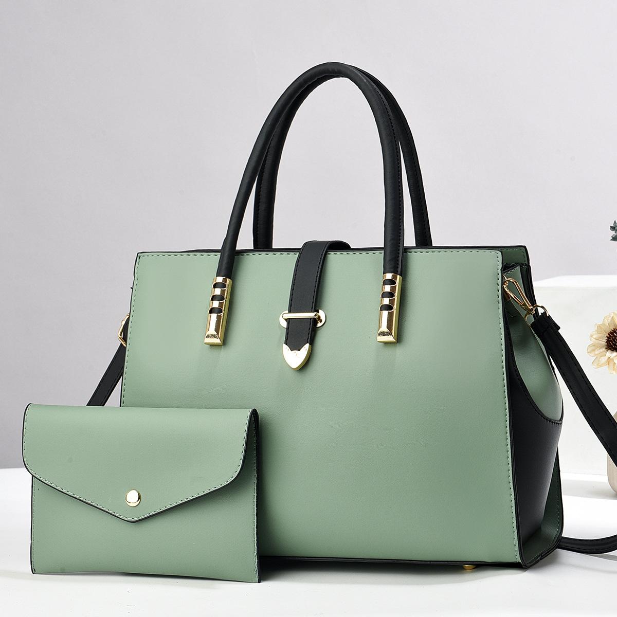 Mutter-Kind-Taschen Hohe Optik Modische Color-Blocking-Handtaschen Einfache Umhängetaschen und Trendige Crossbody-Taschen . gray