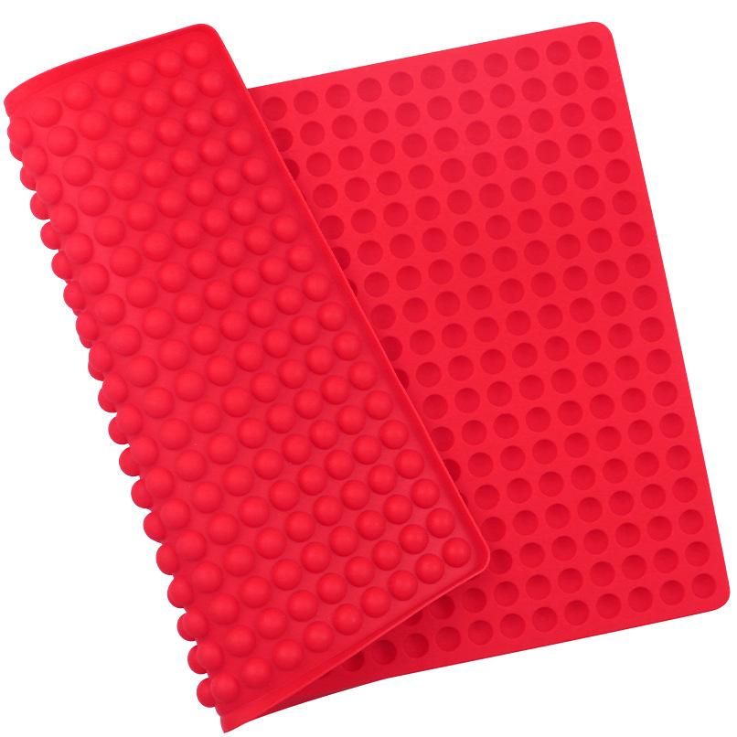 1Pc Mini Runde Silikon Form Schokolade Tropfen Form Diy Halbkugel Gummibärchen Süßigkeiten Gelee Haustier Leckereien Backen Werkzeug rot