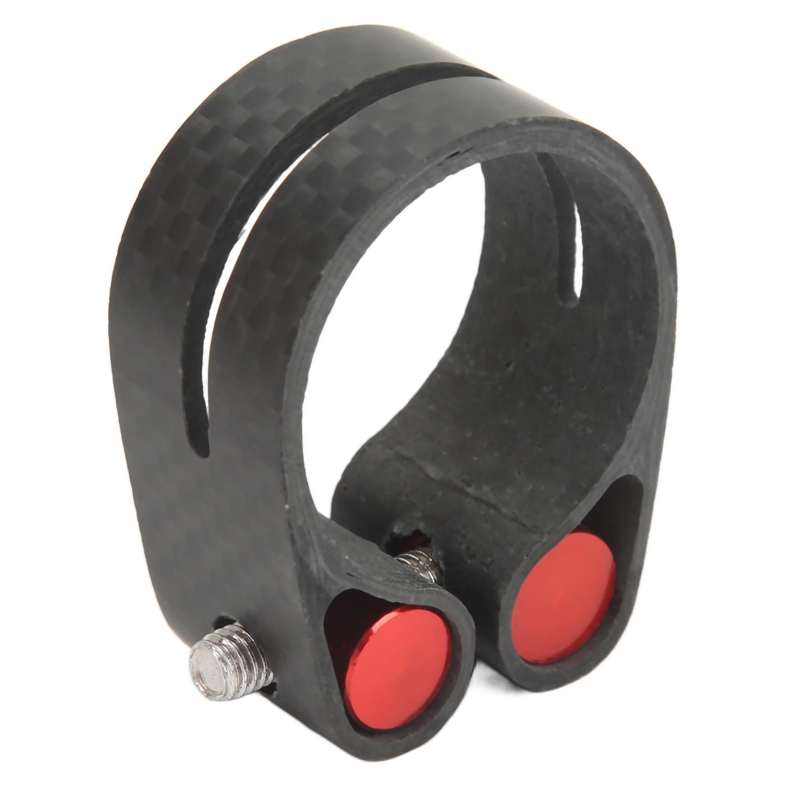 Fahrradsattelklemme Kohlefaser Schwarz Maul Fahrradzubehör für Mountainbike Rennrad