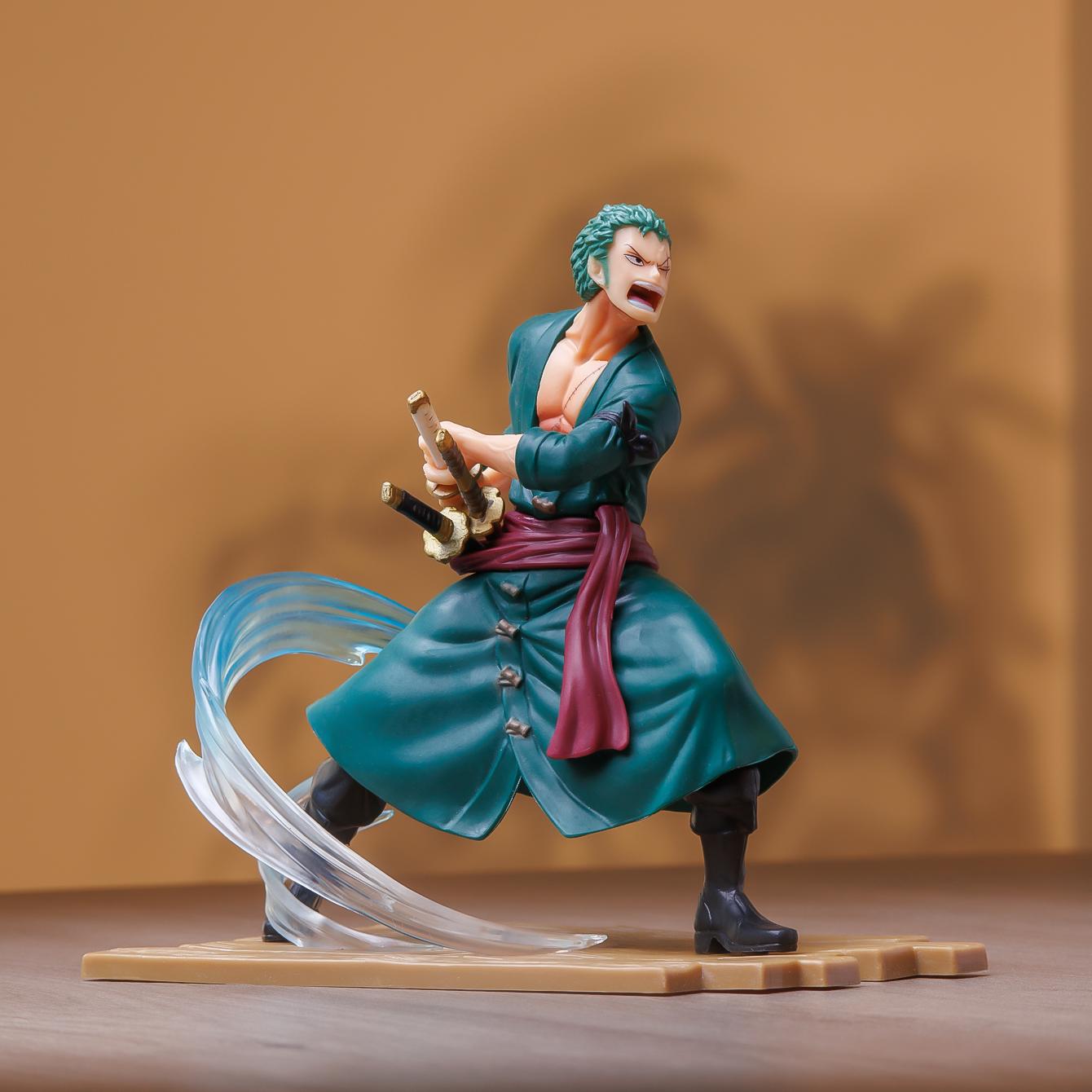 ONE PIECE Sanji Zoro Duell Modell Statuen Anime Zubehör Heimdekorationen Valentinstag Schöne Geschenke Kleine Schöne Geschenke brown