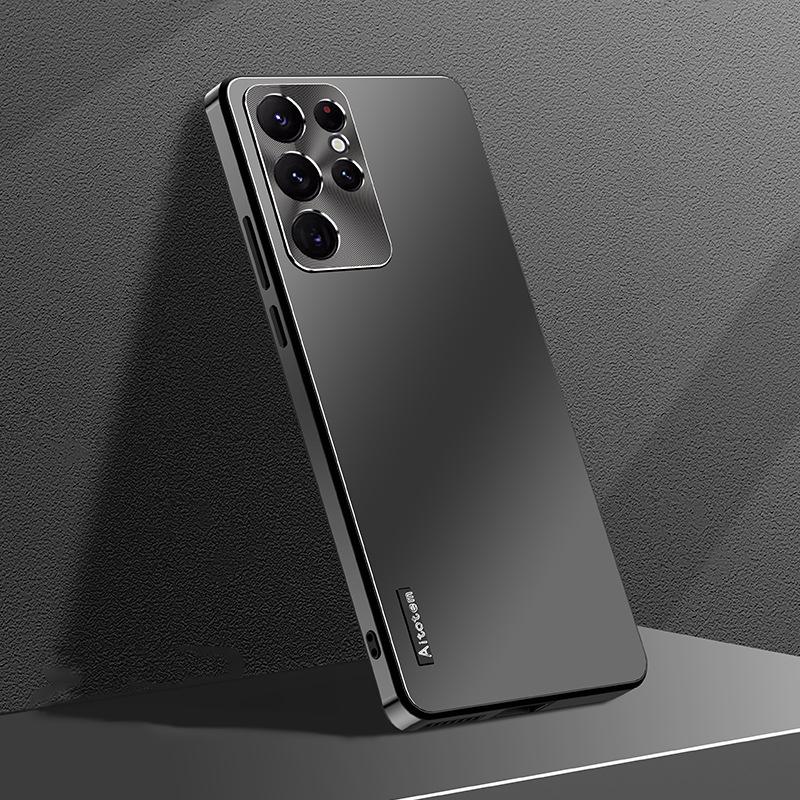 360 Voll stoßfeste TPU-Hülle für Samsung Galaxy S23 S22 S21 Ultra Plus 5G S22 S23 Aluminium-Metalllinsenpanzerung Vollständiger Schutz Mobile Cover for Samsung S22