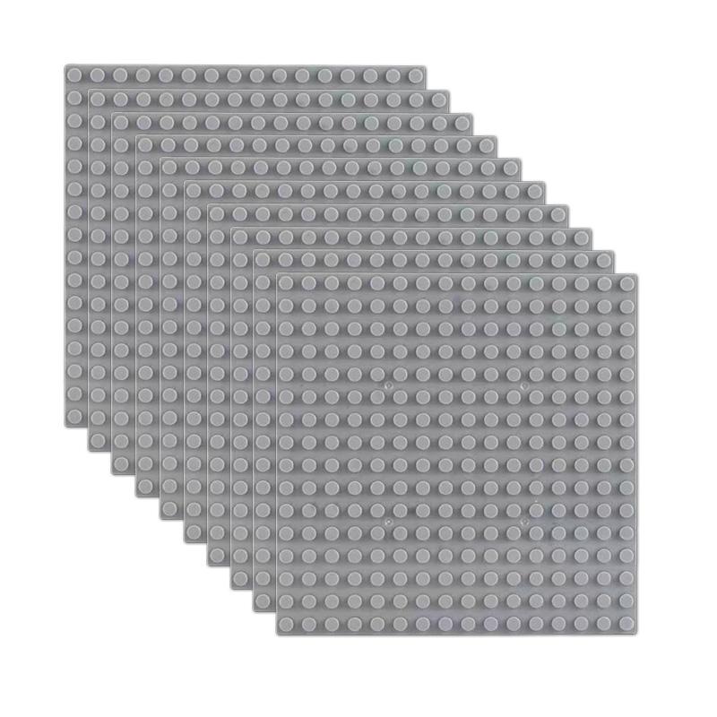 10 Stück 16x16 Noppen Klassische Grundplatte Kompatibel mit allen großen Marken von Baustein-Grundplatten 10PCs 16x 16