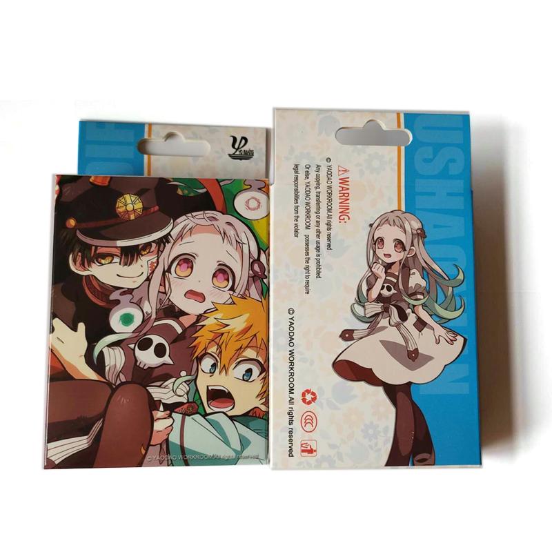 Anime Poker Karten Spielzeug SAO Fairy Tail Jujutsu Kaise Dämon Slayer Danganronpa Brettspiel Karten Hardcover Poker Spielzeug Geschenk Toilet Bound