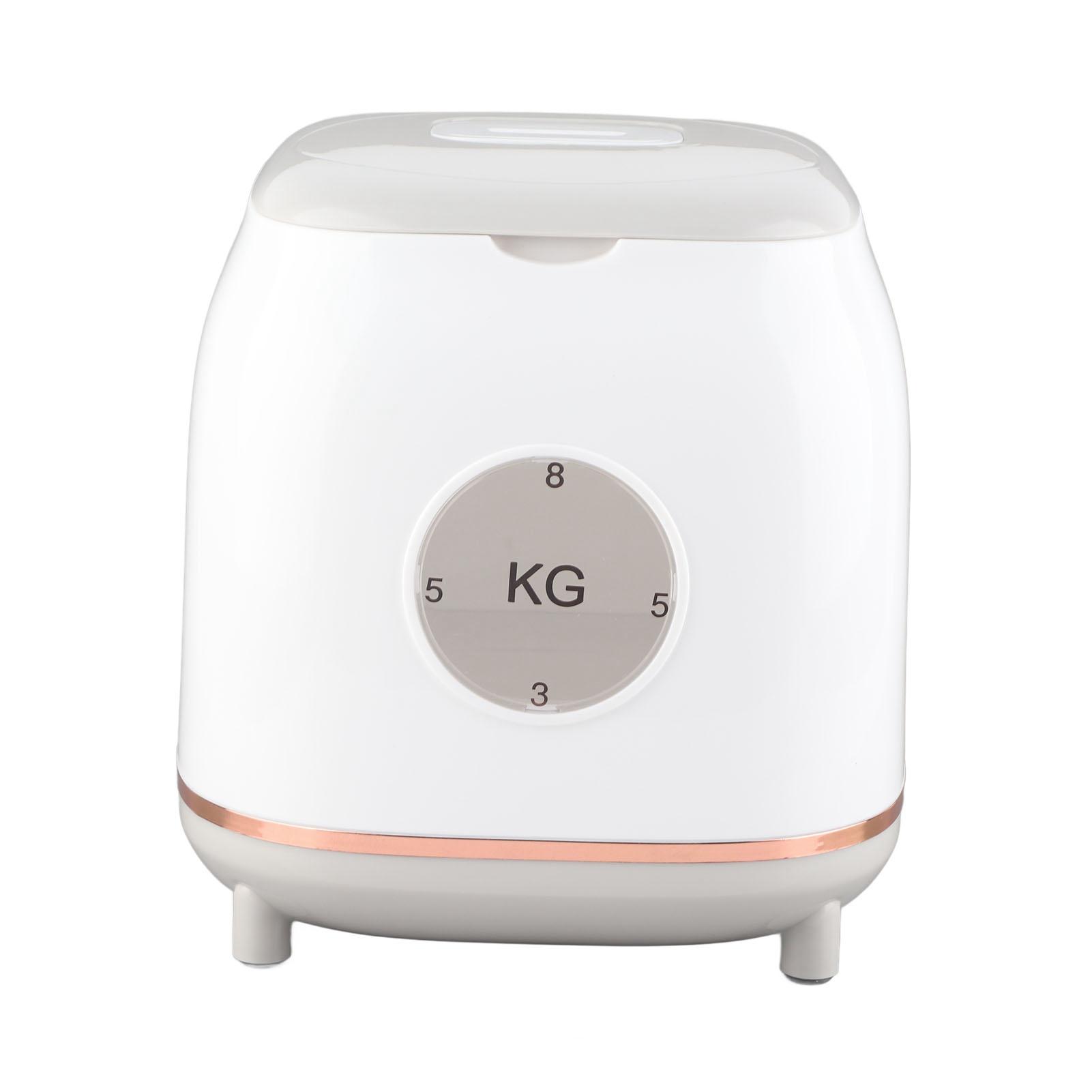 Reis Luftdichter Vorratsbehälter Küche Reis Eimer Getreidebehälter Getreide Aufbewahrungsbox 5kg Grau