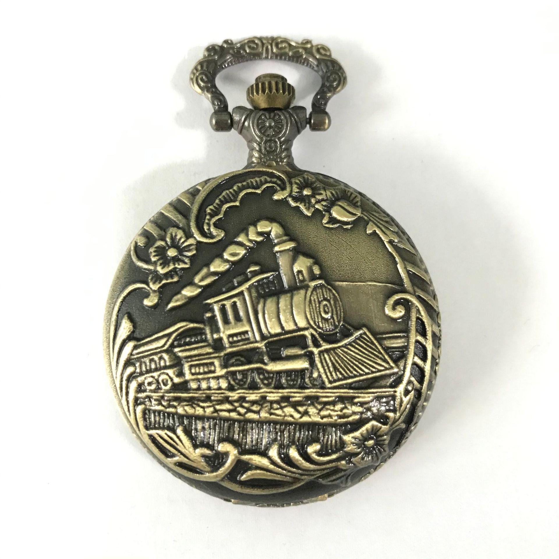 Unisex Hohlraum Lokomotive Quarz Taschenuhr - Lässiger Stil