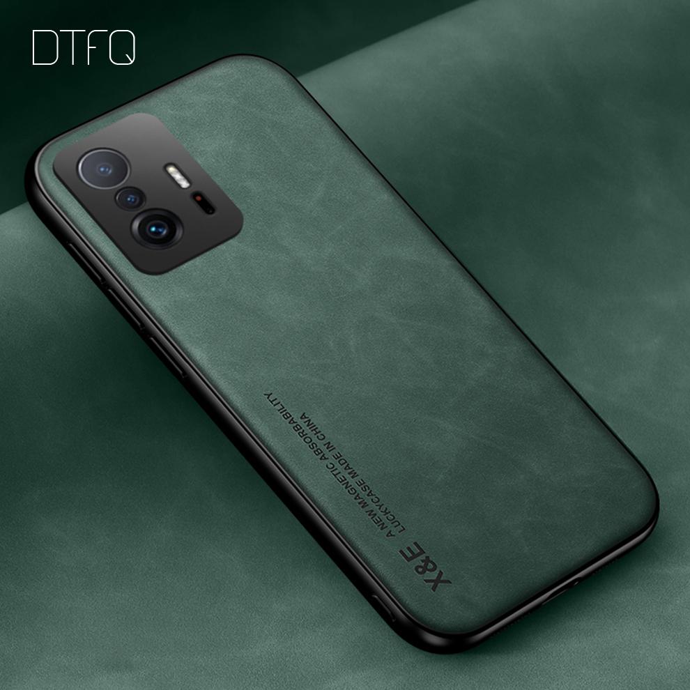 Hülle für Xiaomi 11T Pro Magnetische Autohalterungsabdeckung für Xiaomi 11T Luxus-Lederhülle für Xiaomi 11T Pro Hülle für Xiaomi 11T Xiaomi 11T grün