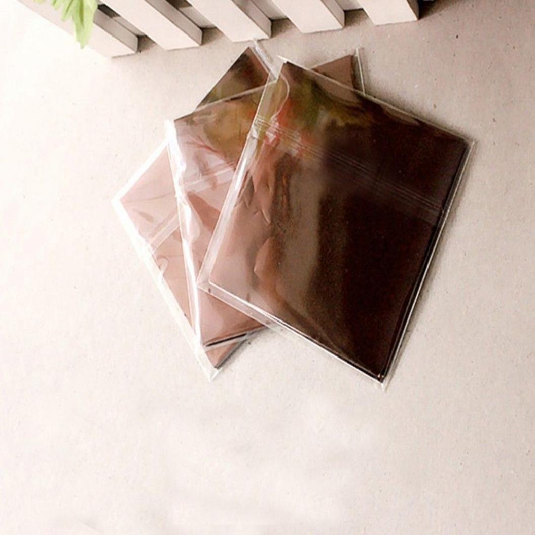 100 Stück mehrfarbige Aluminiumfolie, Bonbonpapier, Schokolade, Süßigkeiten, Paketverpackungen