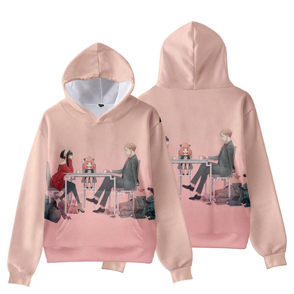 Hoodies Anime SPY X FAMILY 3D-Druck Kawaii Mädchen Sweatshirts Jungen Mädchen Mit Kapuze Kindermode Frühling Herbst Pullover Kapuzenoberteile 150
