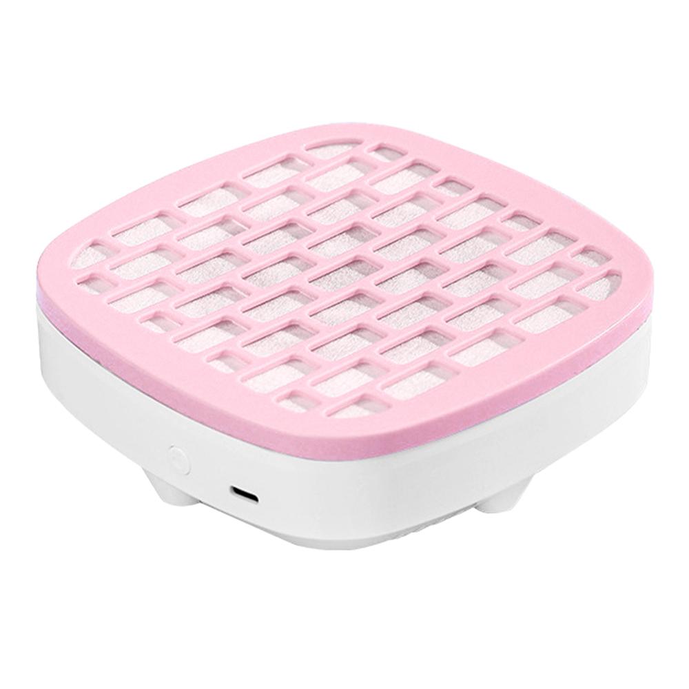 3200 U/min USB Mini Nagelstaubsammler Tragbarer Nagelstaubabsauger Nagelstaubsauger Ventilator Nagelkunst Maniküre Ventilator mit Filter rosa