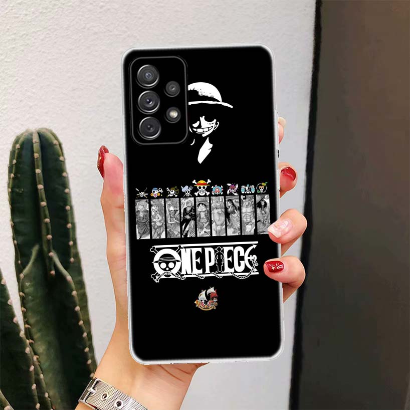Anime One Piece Logo Für Samsung Galaxy A51 A50 A71 A70 Telefon Fall A40 A41 A30 A31 A20E A21S A10 A11 a01 5G A6 A8 + A7 A9 Plus G Samsung A8 Plus