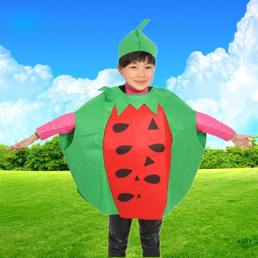 Wassermelonen-Anzug für Kindertagsparty-Kostüm, Obst-Kostüm