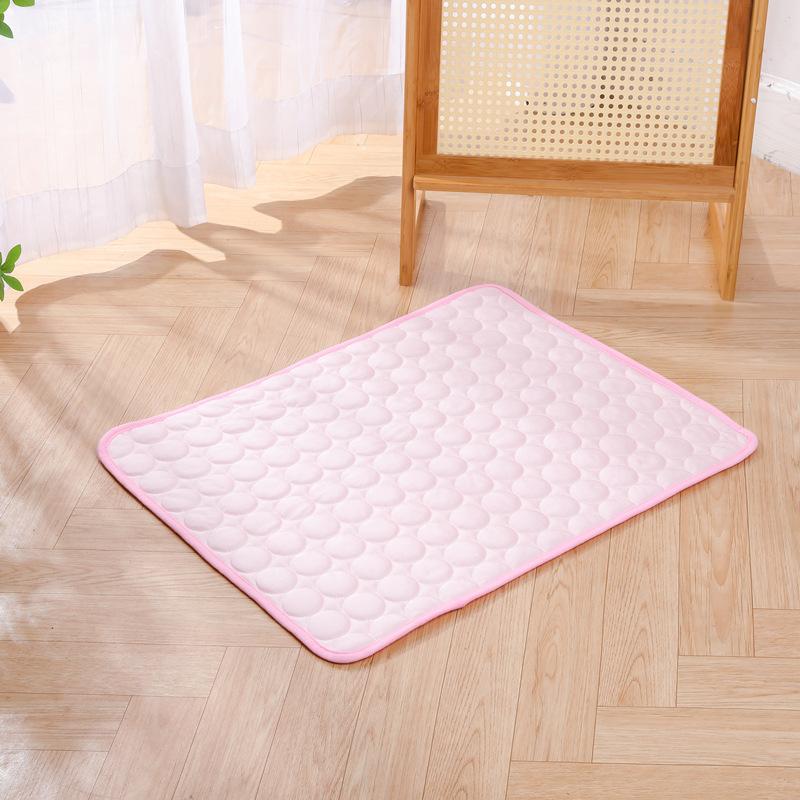 Kühlmatte für Hunde, Sommer, kaltes Haustierbett, extragroß, für kleine und große Hunde, Haustierzubehör, strapazierfähige Katzendecke, Sofa, Katzen-Eiskissen, Decke M 62x50cm rosa