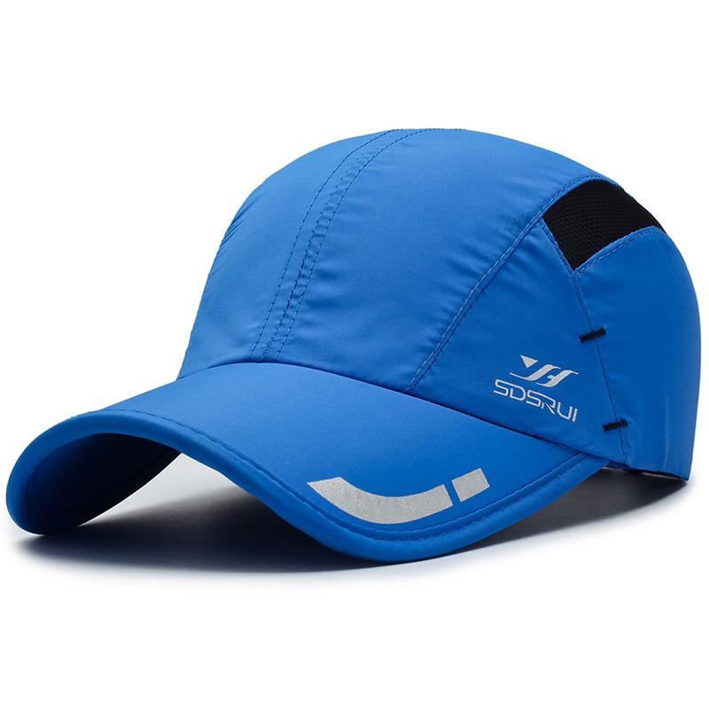 Sommer Quick Dry Cap Bedruckte Herren Baseball Cap Outdoor Mesh Atmungsaktive Cap himmelblaue