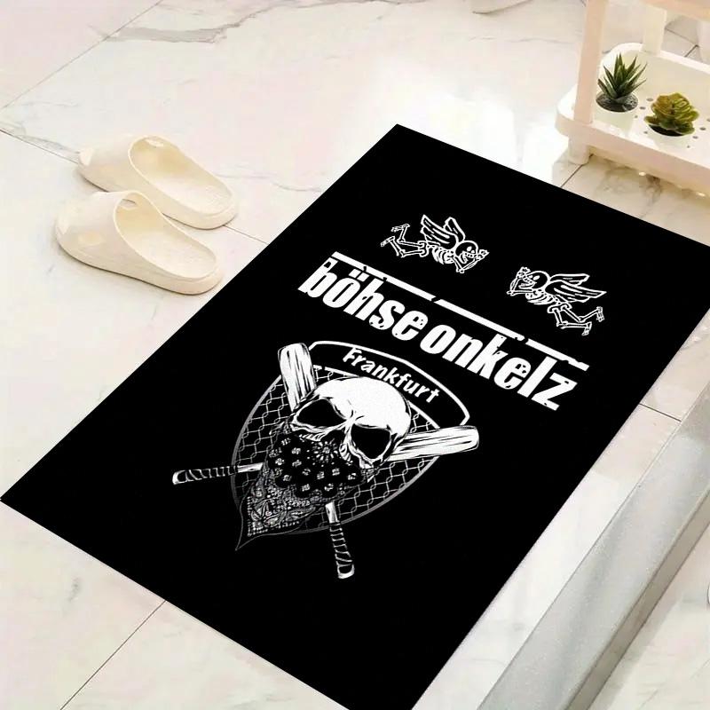 Bohse Onkelz Teppich für Wohnzimmer Schlafzimmer Zuhause Sofadekoration, Rutschfeste Bodenmatte für Kinder 40x60cm( 15x23in )