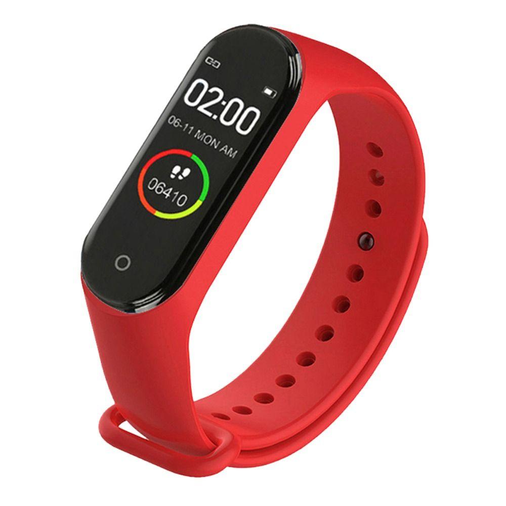 Blutdruckmessgerät Sportuhren Fitness-Tracker Smartarmband Smartwatch Schlafüberwachung rot
