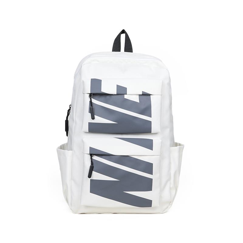 Schüler Schultasche Herren Rucksack Große Kapazität Rucksack weiß