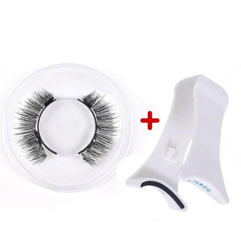 Kleberfreie, nicht klebende falsche Wimpern, natürliche, falsche Wimpern, magnetische Wimpern, Augen-Make-up Style C
