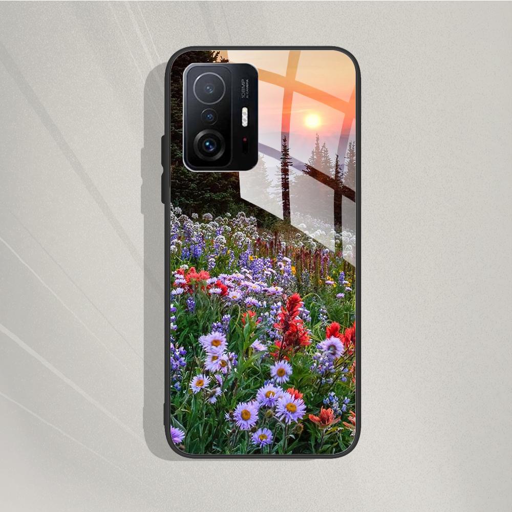 Für Xiaomi 11T Pro 11T Hülle Mode Gehärtetes Glas Hülle Rückseite Fundas Für Xiaomi 11T Pro 11T Handyhüllen 11T Pro 11 T capa Xiaomi 11T