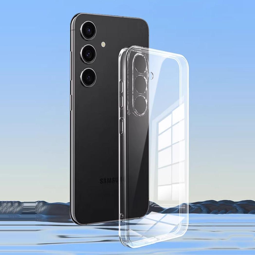 Ultradünne, weiche TPU-Schutzhülle für die Rückseite von Samsung S25, S24, S22 Ultra Plus, S23, S21, S20 Fe, A16, A36, A55, A15, A26, A35, A54, stoßfeste, klare Abdeckung Samsung S23 FE transparent