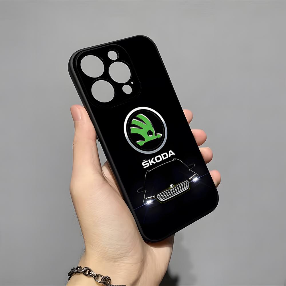 Super Auto Design - Skoda Handyhülle Für 16 Pro Max Iphone 15 14 Pro Max 13pro 11 X Xs Xr 8 7Plus Silikonhülle iPhone 16 Pro Max
