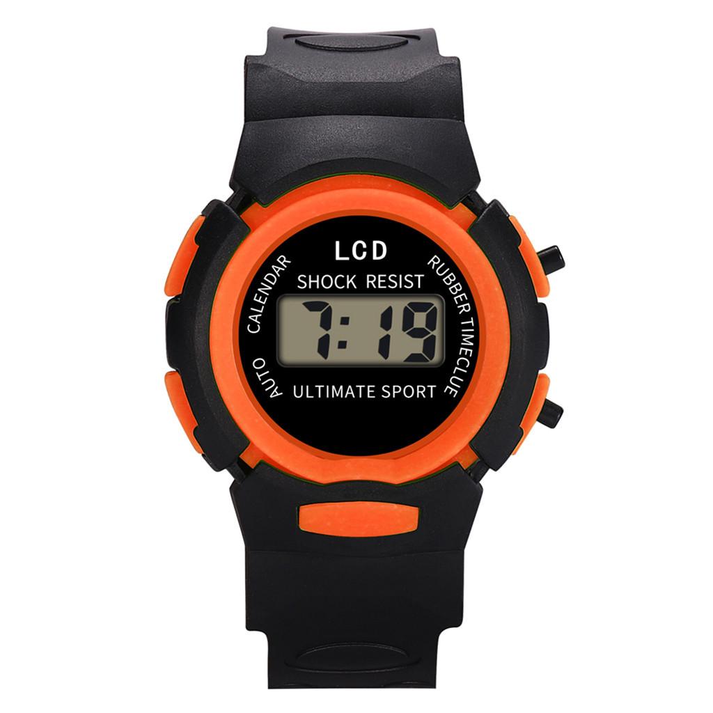 (Beamer)Kinder Mädchen Analog Digital Sport LED Elektronische Wasserdichte Armbanduhr Neu One Size silber