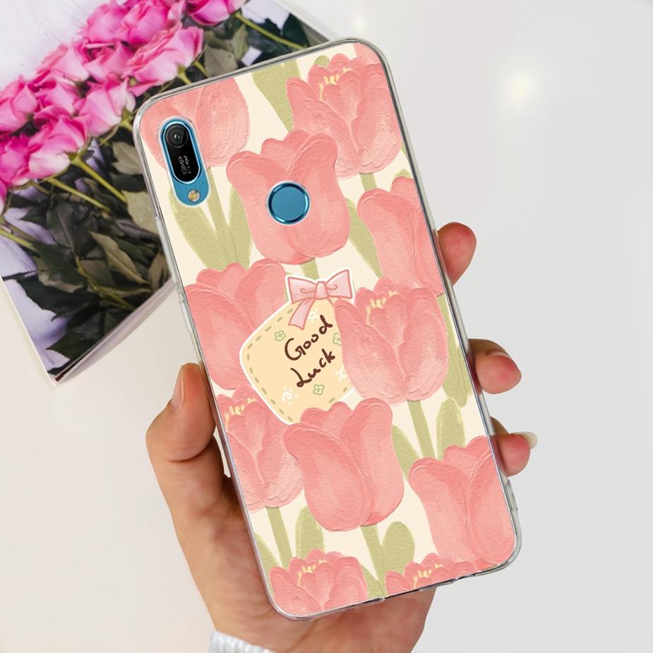 Für Huawei Y6 2019 Hülle Y6 Prime 2019 Modische Bemalte Abdeckung Klare Silikon Handyhülle Für Huawei Y6s 2019 Y6 Pro 2019 Weiche Schale Huawei Y6 Pro 2019