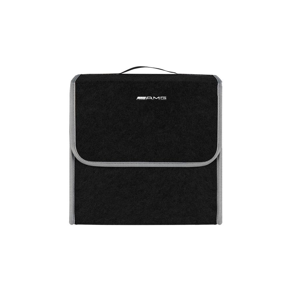 Auto Kofferraum Großraum Aufbewahrungsbox Organizer Tasche Werkzeugkoffer Für Mercedes Benz AMG W212 W205 W246 W177 W176 W213 GLC GLE GLS ML Willkommen Laser black small AMG