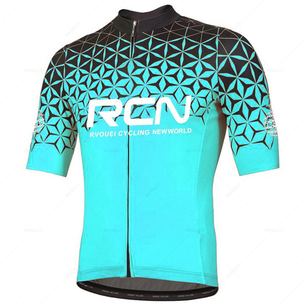 Neue 2024 Pro Rcn Fahrrad Team Kurzarm Maillot Ciclismo herren Radtrikot-Kits Sommer Atmungsaktive Fahrradbekleidung Sets XS