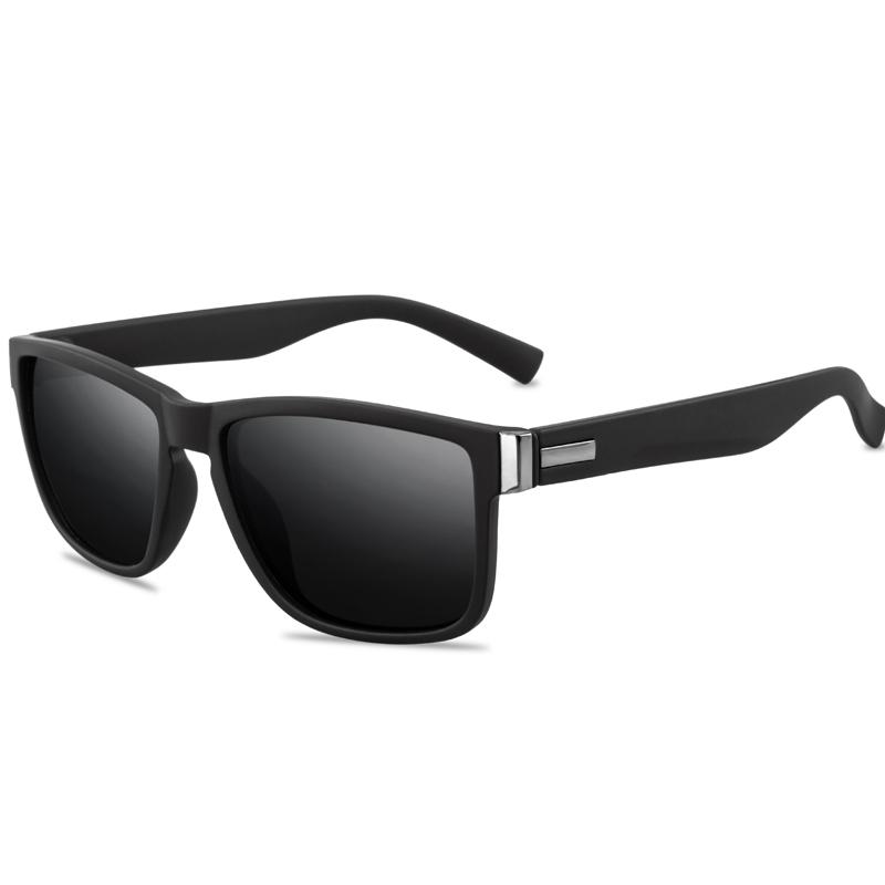 unpolarisierte Sonnenbrille Herren Fahrbrille Männliche Sonnenbrille Camping Outdoor Klassische Sonnenbrille schwarz