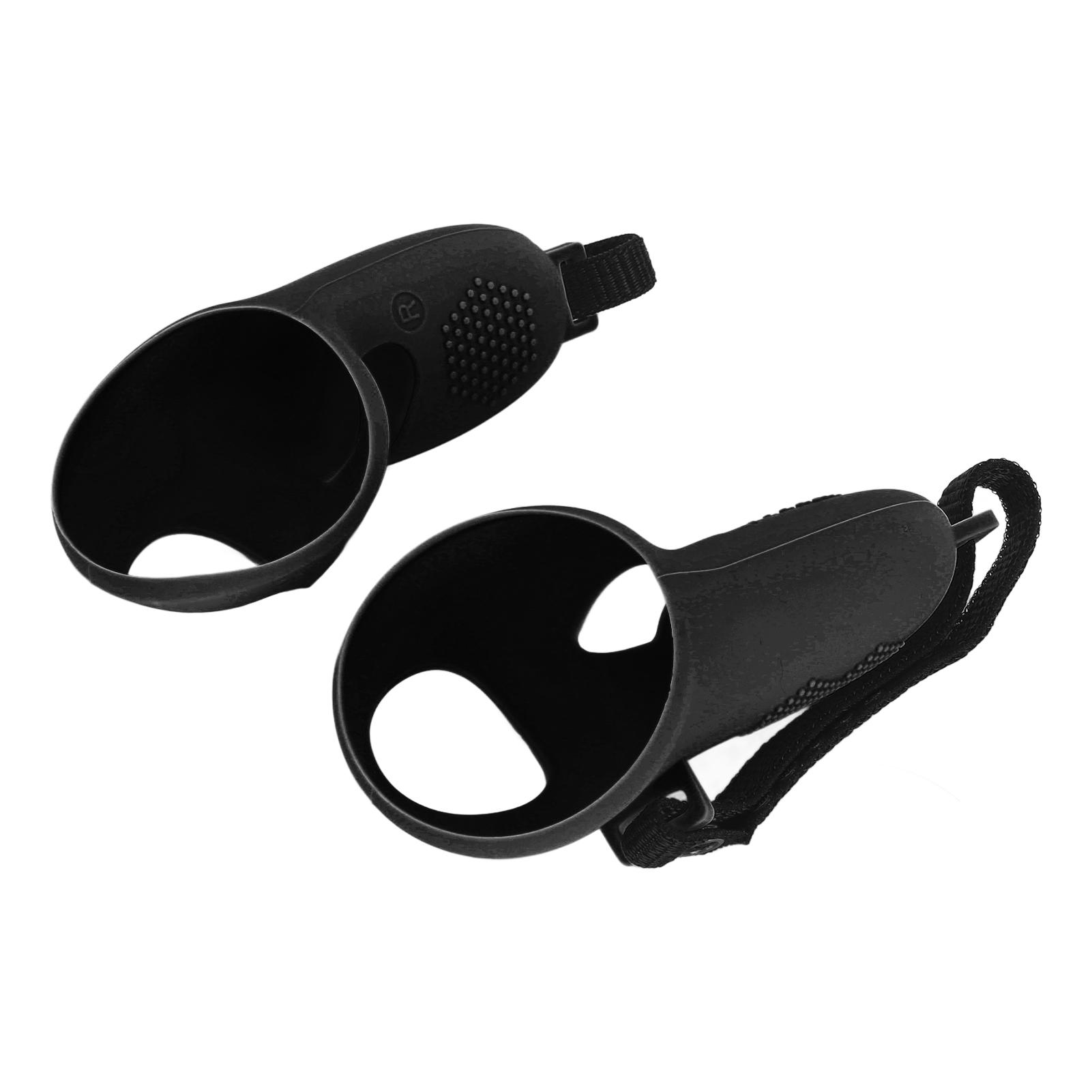 VR Controller Silikon-Griffe Abdeckung Stabil Rutschfest Schützende Silikon-Griffe Abdeckung mit Verstellbarer Controller-Hand schwarz