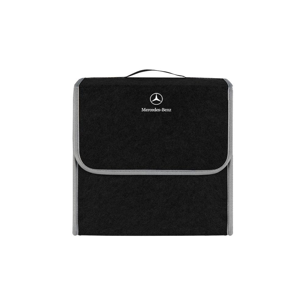 Auto Weiche Filz Aufbewahrungstasche Organizer Autos Faltbarer Kofferraum Autozubehör Für Mercedes Benz AMG GT A C E GLA GLC GLE CLA W203 W204 W205 black small benz