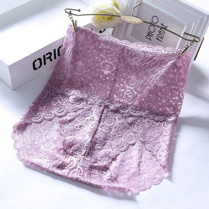 Sexy Spitze Shaper Höschen Europa Frauen Nahtlose Hüfte Heben Abnehmen Bauch-steuer Briefs Transparent 3XL Plus Größe Dessous L&1pc violett