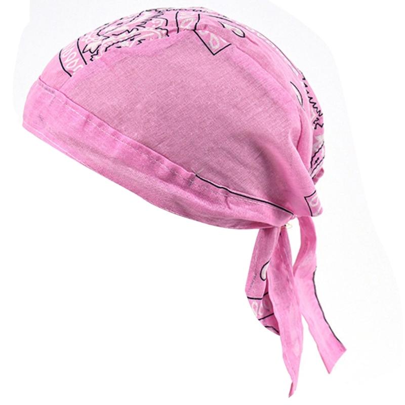 Multifunktionale Kopfbedeckung Piratenstil Bandana-Kappe zum Sonnenschutz Radfahren Wandern Laufen Einfach als Hut oder Schal zu tragen rosa