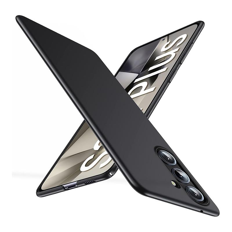 Ultra-dünne matte Hart-PC-Hülle für Samsung Galaxy S25 Edge S24 S23 S22 S21 FE Ultra Plus Luxus-Matt-Hülle für Samsung S25 + S25 Edge schwarz