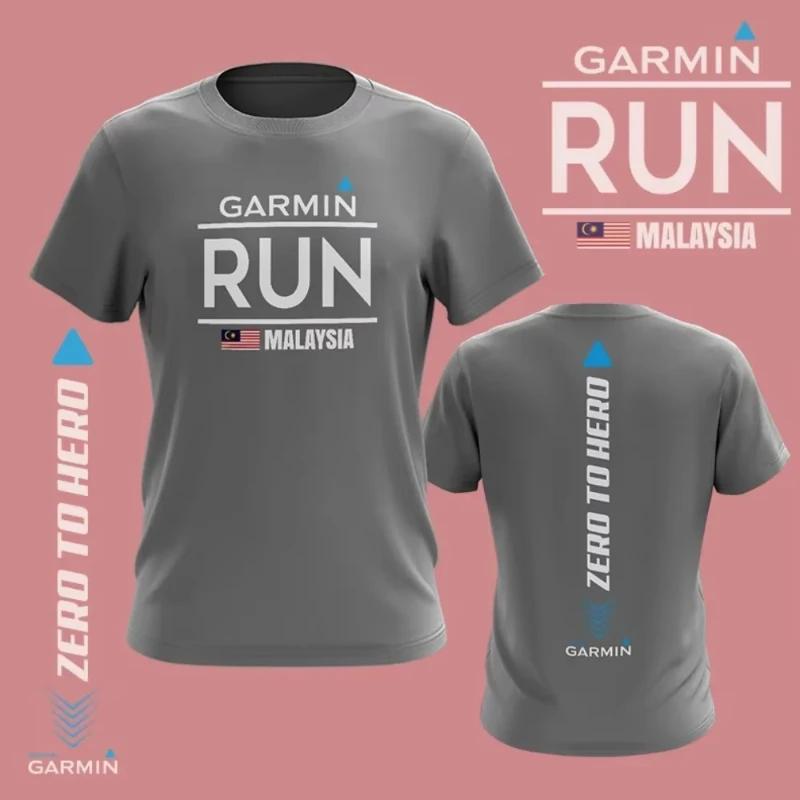 2026 Neues Mode-T-Shirt Garmin Baumwoll-T-Shirt Baju Garmin Mikrofaser Geeignet für Sportaktivitäten Unesix Oversize-T-Shirt 4XL rot