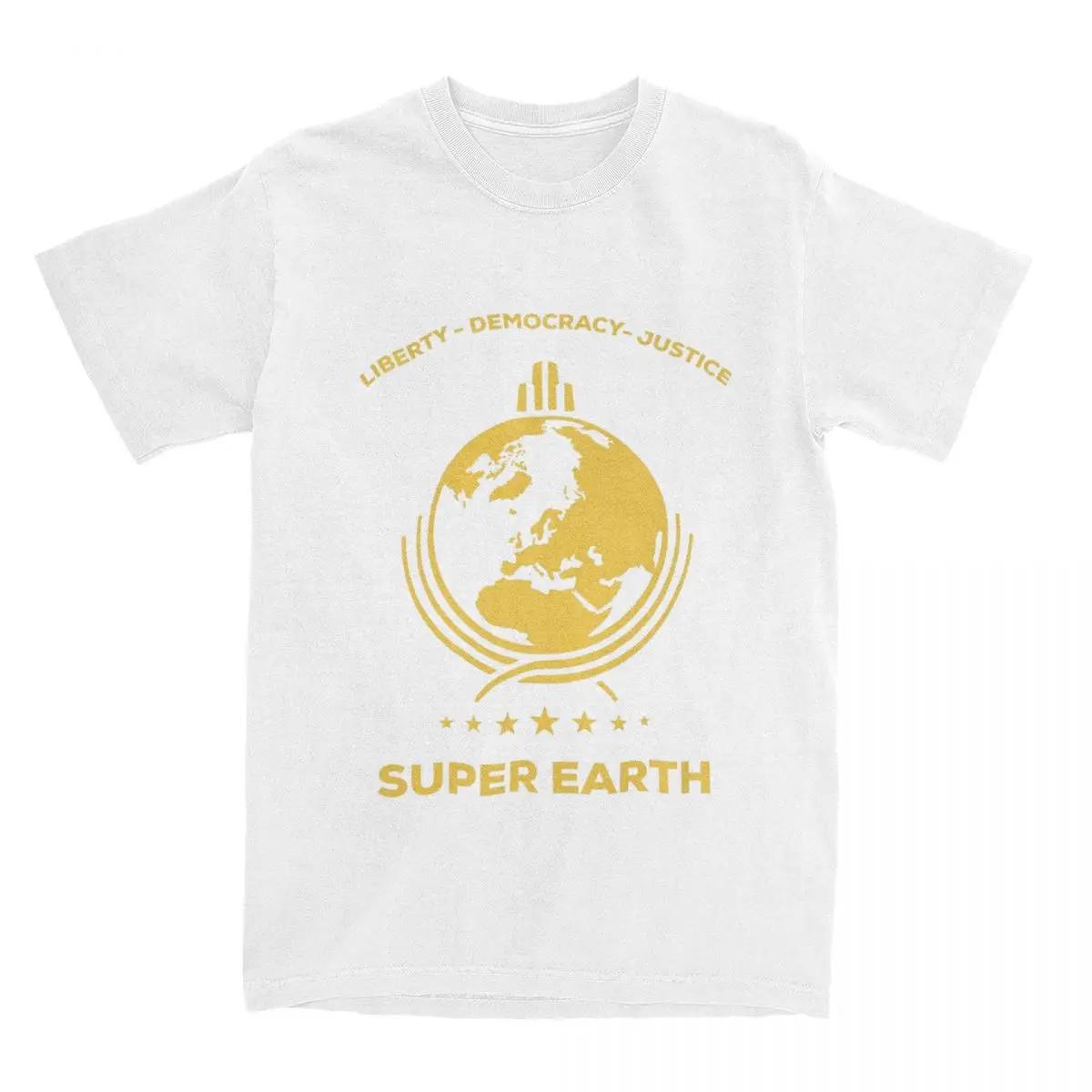 Männer Frauen Helldivers 2 Spiel Shirt Bekleidung Super Earth Diving Into Hell T-shirt Kleidung Streetwear Tees Alle Jahreszeiten M weiß