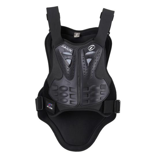 Unisex Motorrad Motocross Racing Brustweste Rücken Wirbelsäulenschutz Rüstungsausrüstung M schwarz